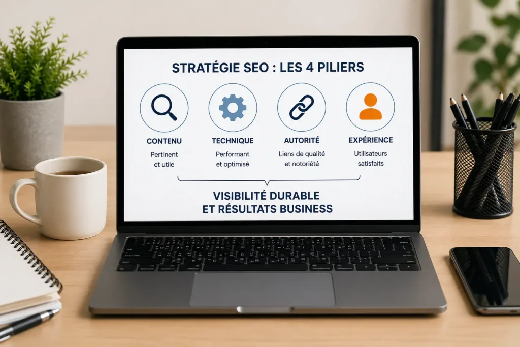 Soigner les 4 piliers du référencement pour booster vos positions dans les SERP